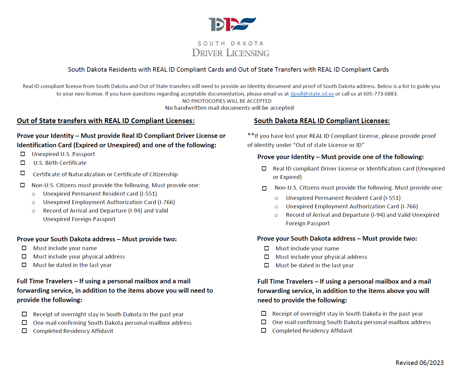 Image of page 2 of documents required 