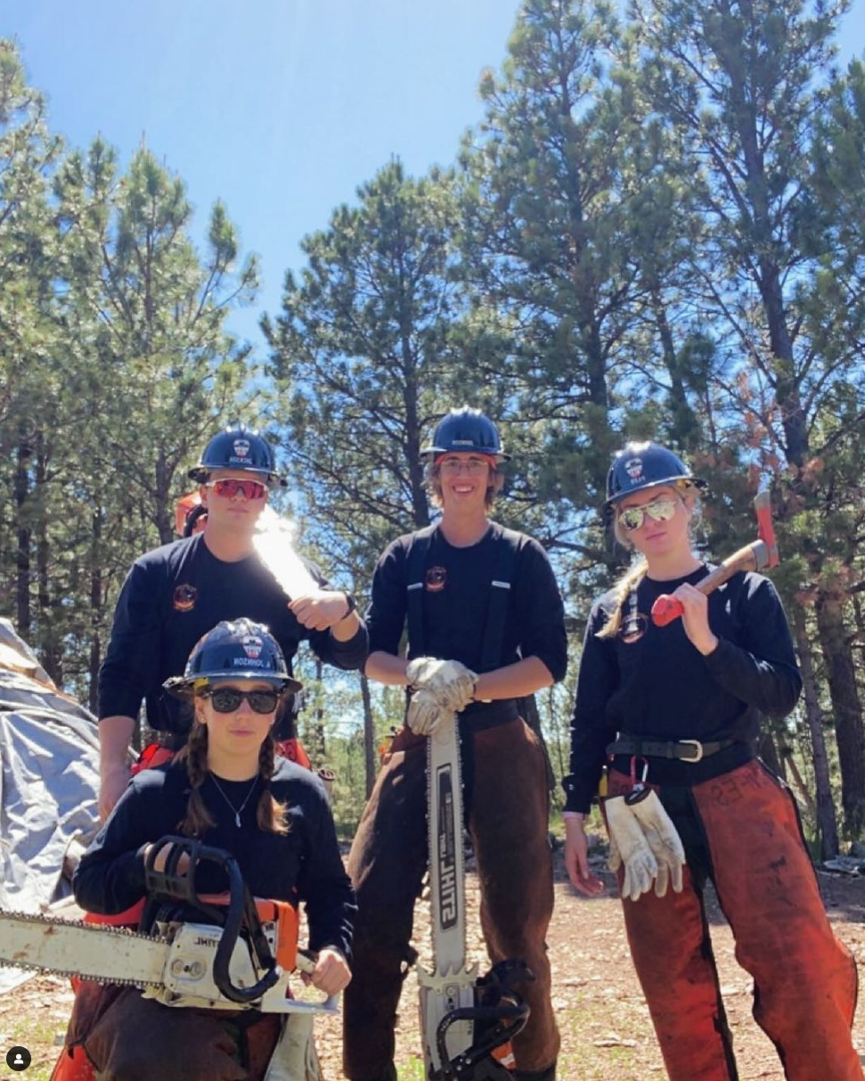 Image of four Black Hat handcrew sawyers