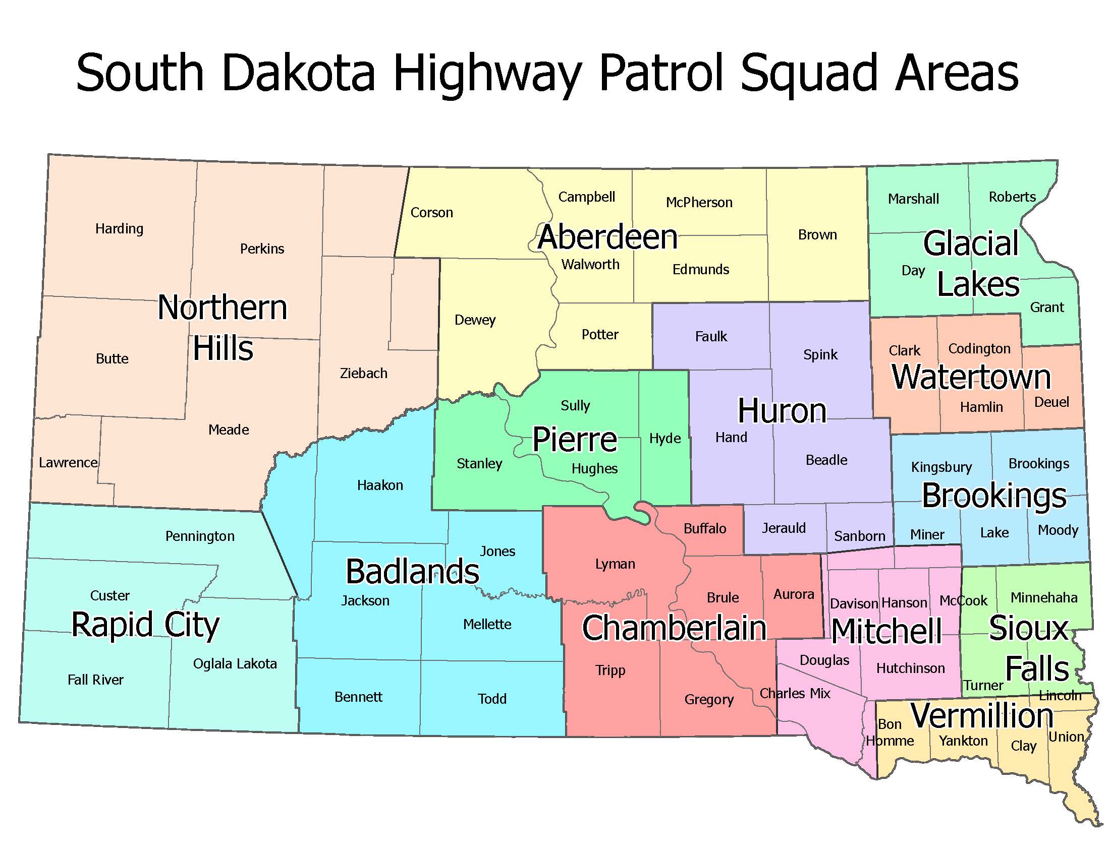 SDHP squad map
