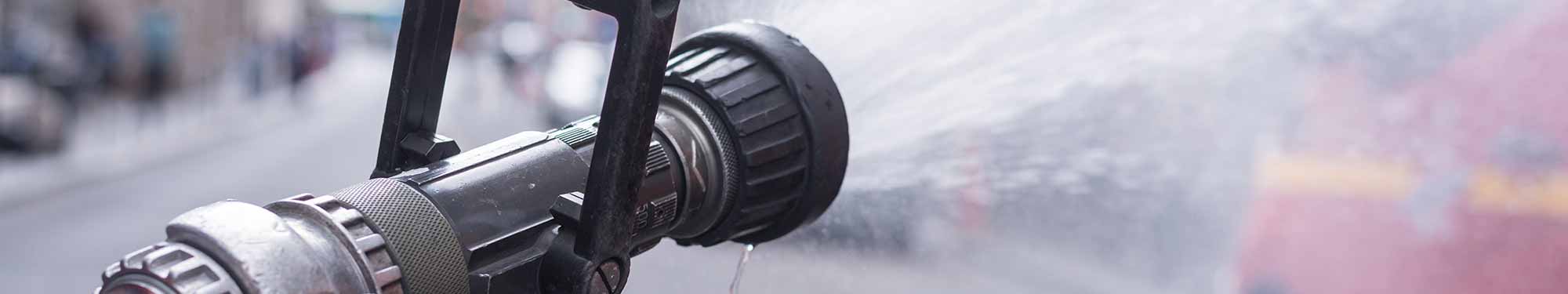 Image of water coming from a fire hose